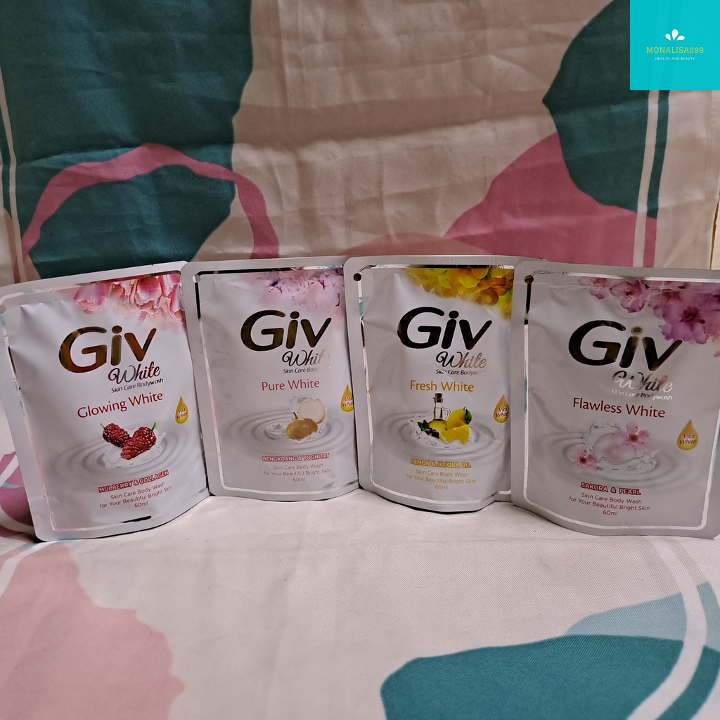 Sabun Mandi Cair Murah Giv 60ml/Giv White Sabun Cair 60ml Refill/Sabun Glowing/Sabun Mencerahkan/Giv