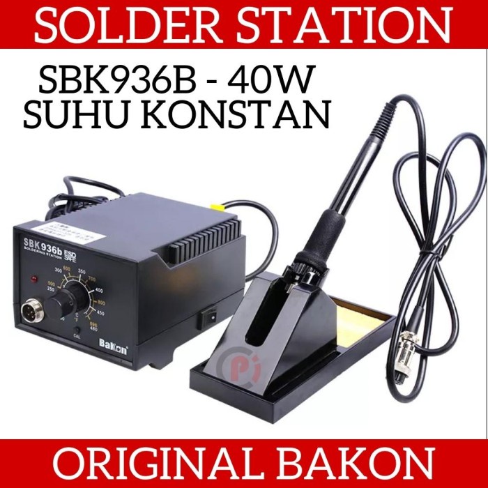 BAKON SBK936b Solder Station 40W Suhu Up To 480C Lead Free Soldering