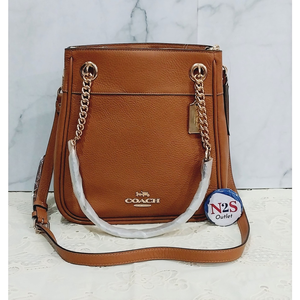coach tas wanita C 35 cammie chain bucket original penny (brown)
