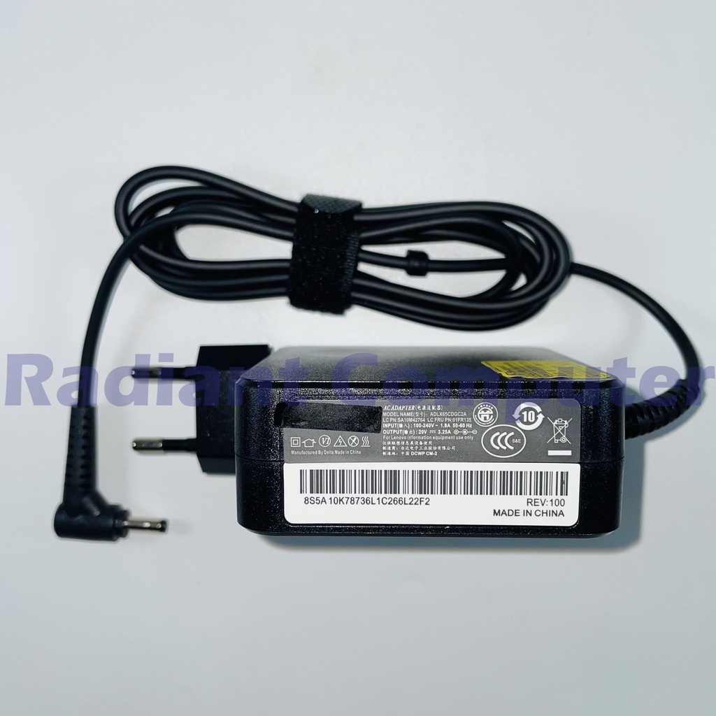 Adaptor Charger Lenovo 20V 3.25A SQUARE colokan 4.0x1.7mm