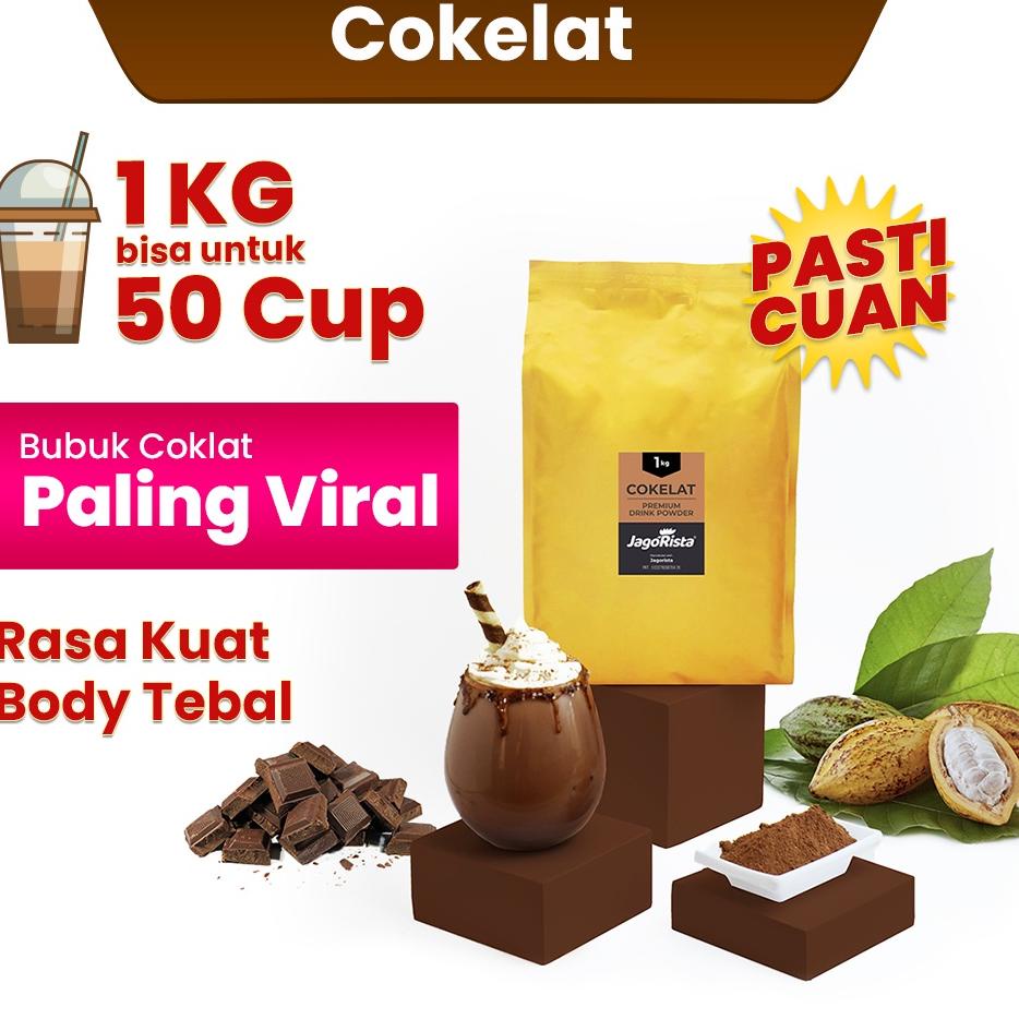 

TERBARU Jagorista - 1 KG Premium GOLD Coklat / Chocolatte / Choco Caramel ( Bubuk Minuman / drink Powder )