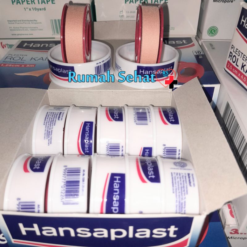 Hansaplast Roll Kain 1,25cm x 4,5m 1 Box Plester Hansaplast Roll