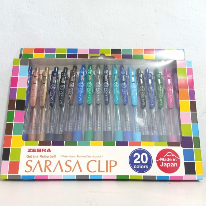 

SARASA Pulpen Set 20 Pcs (ORI) - Pulpen Sarasa Set -Pena Tinta Gel