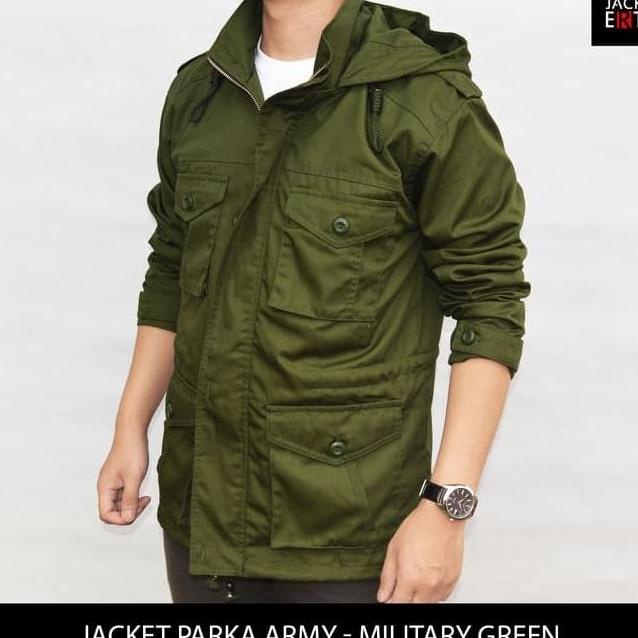 Rompi Tactical Polos Pria Terkini Jaket Parka Army Military Green Jpk