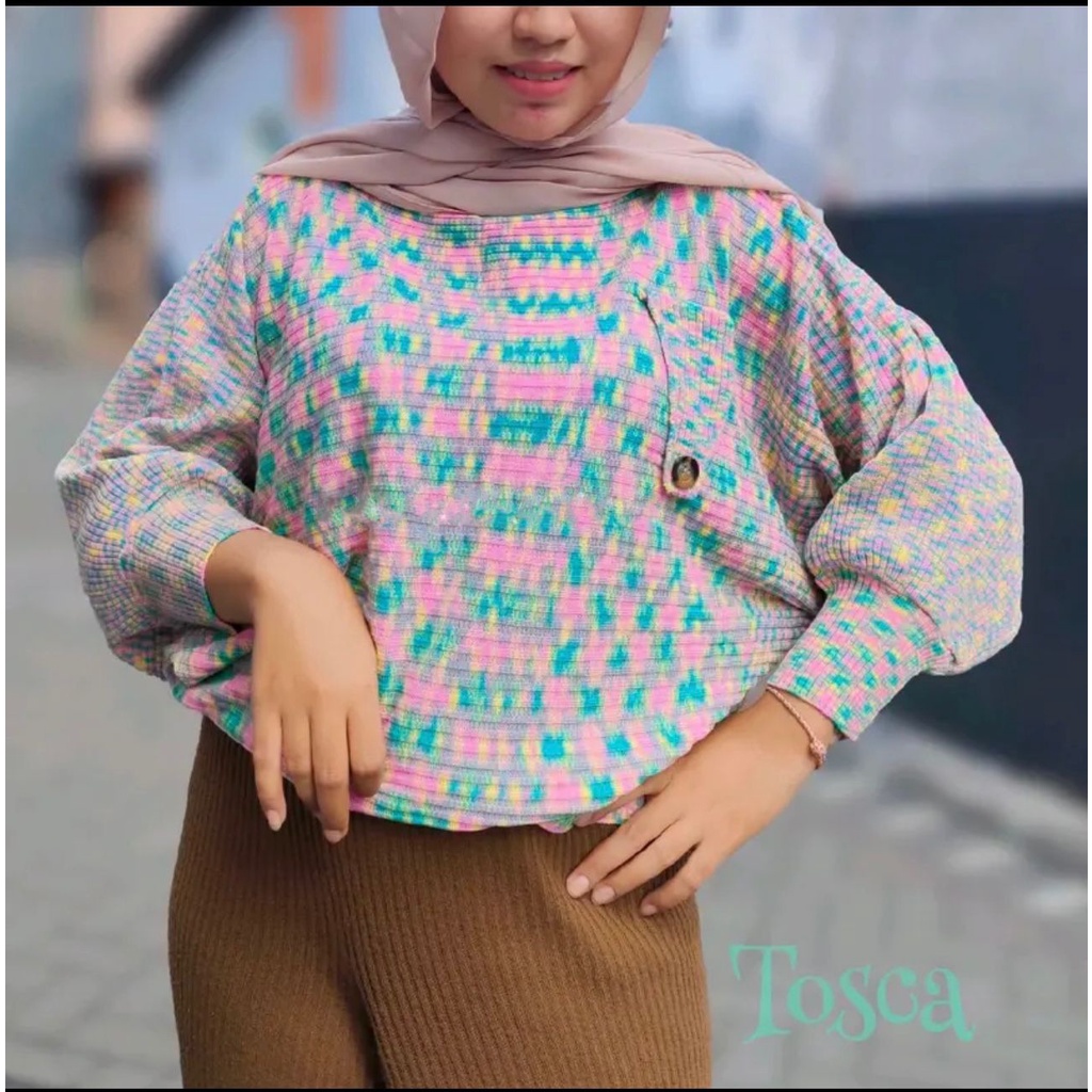 Queenbags89 baju outfit cewek baju atasan wanita baju Rajut Aurel Knit Abstrak