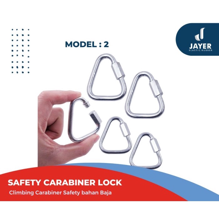 Steel carabiner Climbing Hammock safety Lock 5 cm carabiner Baja