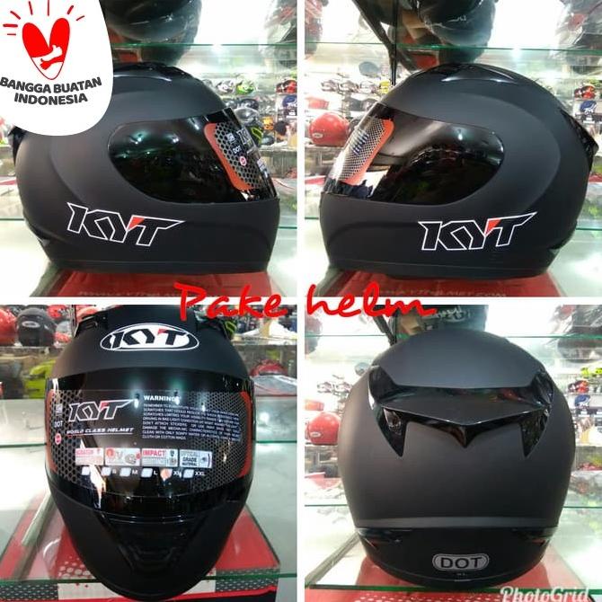 HELM KYT R10 BLACK DOFF FULL FACE