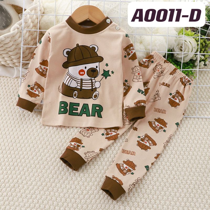 Baju Tidur Anak Laki Laki Import 0 Bulan - 4 Tahun / Setelan Piyama Bayi