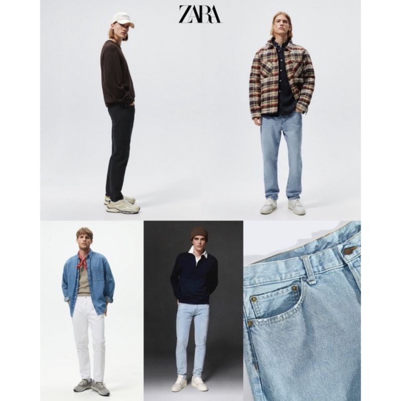 [READY STOCK & 100% ORIGINAL] ZARA MAN SLIMFIT JEANS+ FREE PAPERBAG ZARA