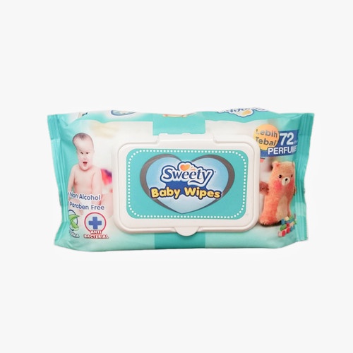 TISU BASAH SWEETY 72 SHEET