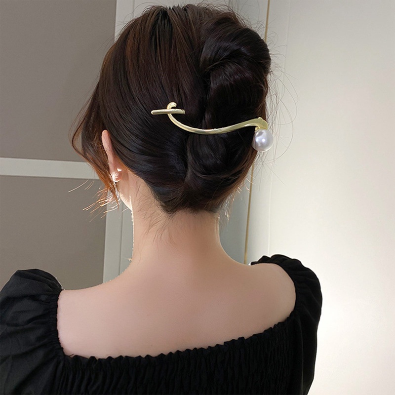 Fashion Logam Mutiara Rambut Klip Jepit Rambut Kodok Gesper Ponytail Clip Barrettes Hairgrips Hiasan Kepala Hair Accessorie Untuk Wanita