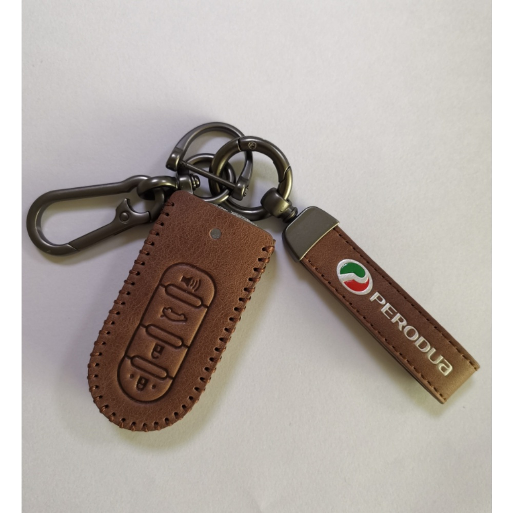 Perodua BEZZA AXIA ARUZ MYVI GEN3 Car Key Cover Case Sarung Kunci Kereta Remote Case Aksesoris2020Perodua Key KeychainToyota Rush Wigo Casing Remote2021 2022 Aksesoris