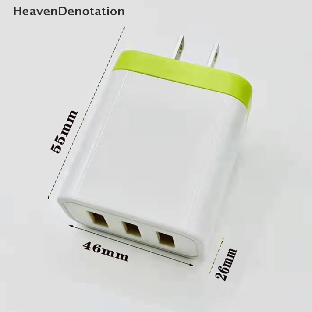[HeavenDenotation] 1pcnew 3muka USB charger Ponsel Warna Sambungan Gaya universal HDV