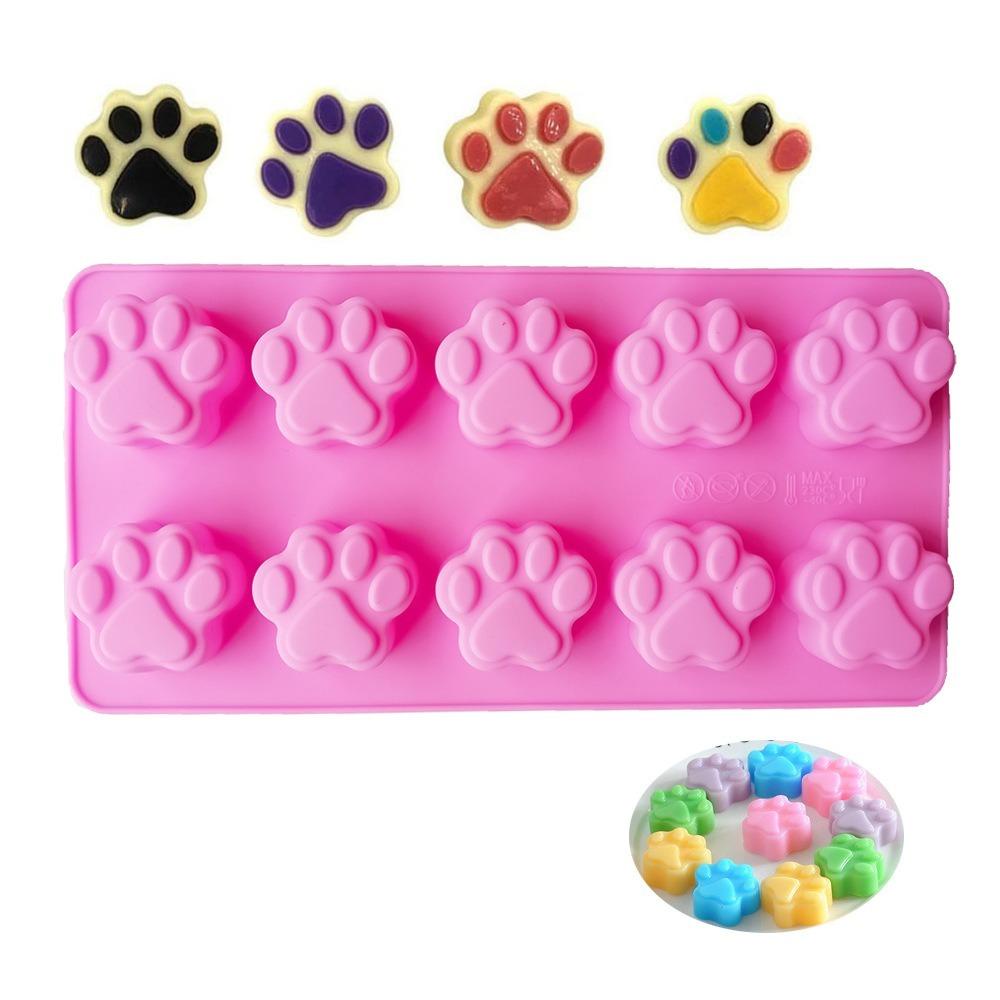 Solighter 2pcs Silikon Alat Kue Kering Dapur Dog Paw Baking