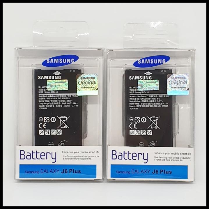 Baterai Batre Samsung Galaxy J6 Plus J6Plus Original Sein 100% Battery