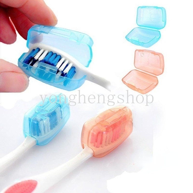 5pcs / set Toothbrush Head Cover Holder Hiking Camping Travel Portable Tooth Brush Cap Case Germproof Toothbrushes Protection Covers Bathroom Supplies