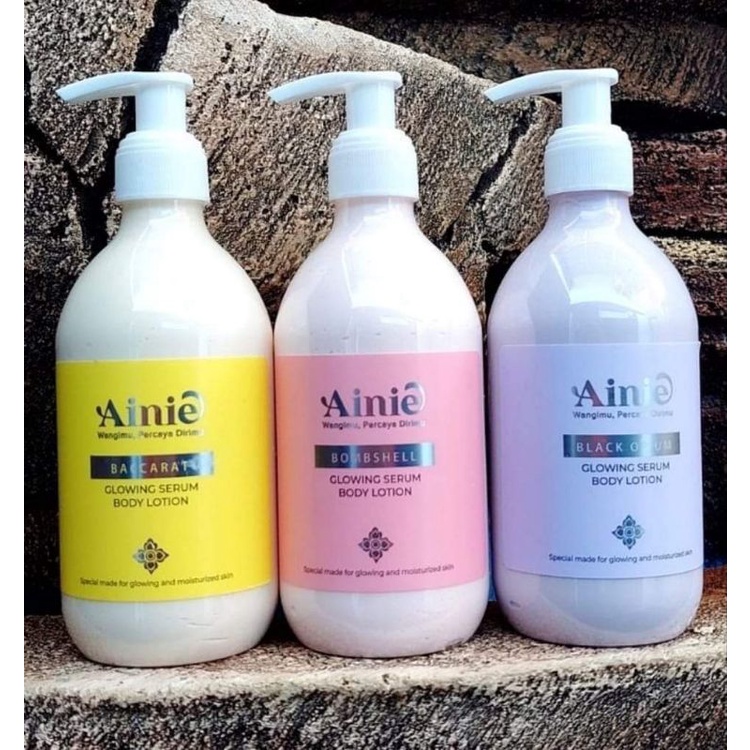 Ainie glowing serum body lotion