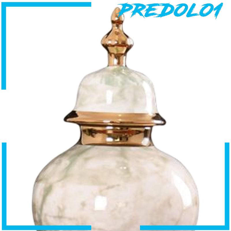 [Predolo1] Toples Jahe Keramik Dengan Tutup Ornamen Tradisional Untuk Kamar Tidur Kantor Pernikahan