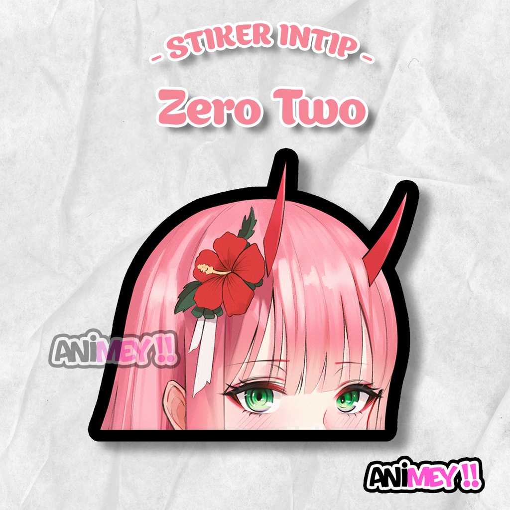

Stiker Intip Zero Two / Sticker Anime Waterproof