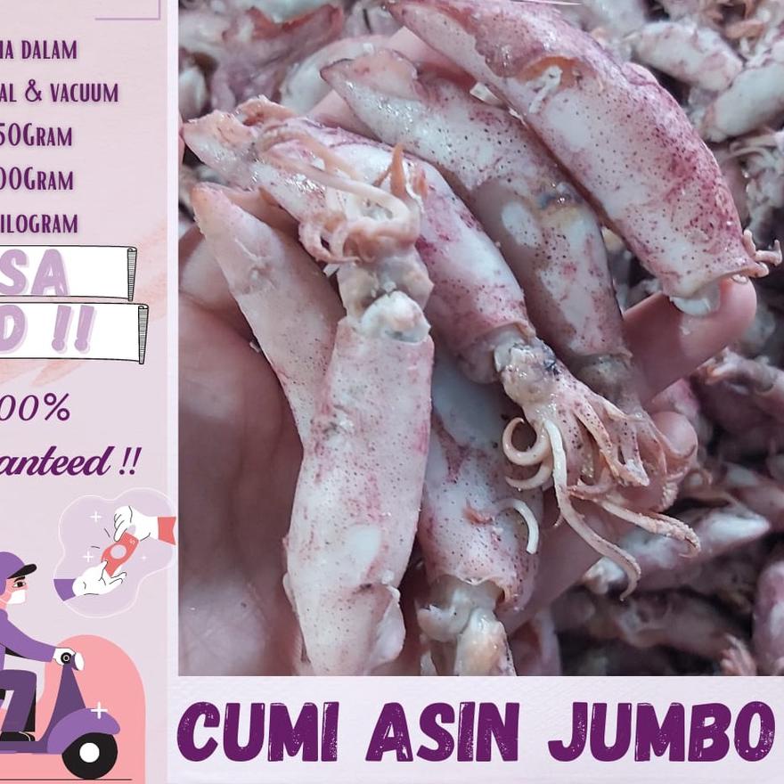 

✽ PROMO CUMI BABBY / CUMI JUMBO KERING 500GR / IKAN ASIN MURAH ✳