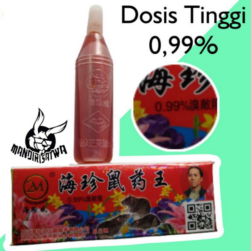 Racun Tikus Cair 2M 0.99% Merah Roden segel original