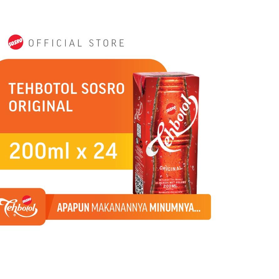 

♕ Tehbotol Sosro kotak 200 ml isi 24 Pcs ❁