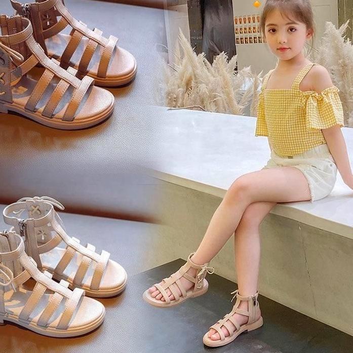➦ Svekes Sepatu Sandal Anak Perempuan Tali Pita Geliter K001 ♠