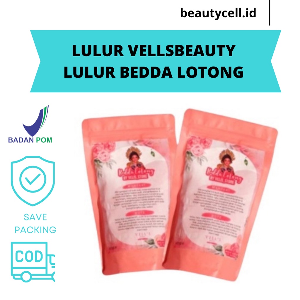 READY! LULUR BEDDA LOTONG BY VELLS BEAUTY LULUR BEDAK LOTONG PEMUTIH KULIT BADAN BPOM BY VELLIS BEAUTY