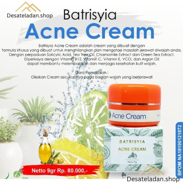 COD ✨ Batrisyia Acne Cream BPOM Untuk Merawat Kulit Berjerawat ∣ Batrisyia Acne Krim Jerawat ∣ Batri
