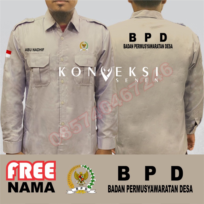 Kemeja BPD baju BPD seragam BPD Pdh BPD kemeja kerja BPD baju kerja BPD kemeja badan pemusawaratan Desa