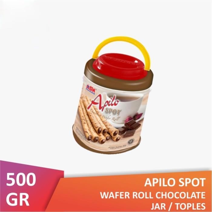 

Apilo Spot Wafer Roll Chocolate Jar 500 GRAM