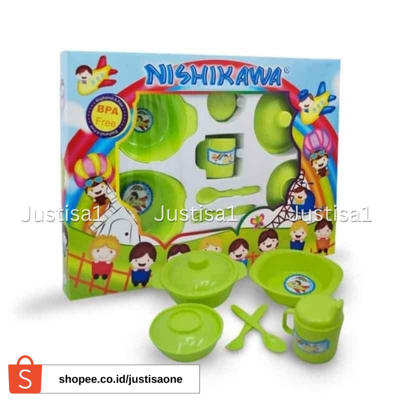 SALE !!! Nishikawa - Feeding Set Bayi - Large / besar | Peralatan makan bayi