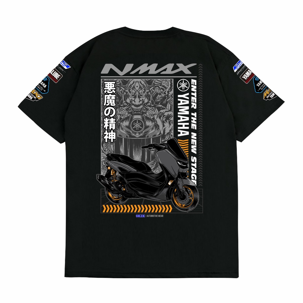 SAKAZUKI Kaos Baju T shirt Distro Unisex Gambar Motor YAMAHA NMAX Versi KOI Art Otomotif