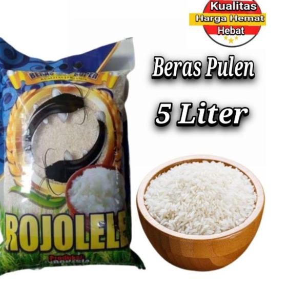 

➱ Beras MEDIUM SUPER Pulen 5 Liter ➽