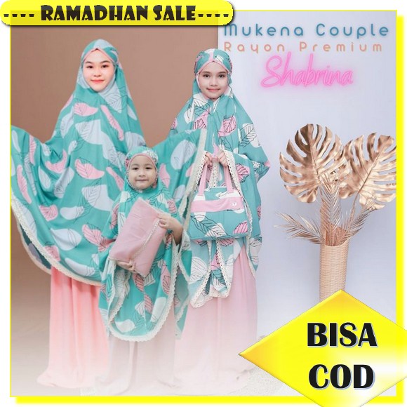 Mukena Couple Ibu Dan Anak Mukenah Pasangan Bahan Rayon Bali Adem Dan Nyaman Rukuh Terbaru 2022 Muke