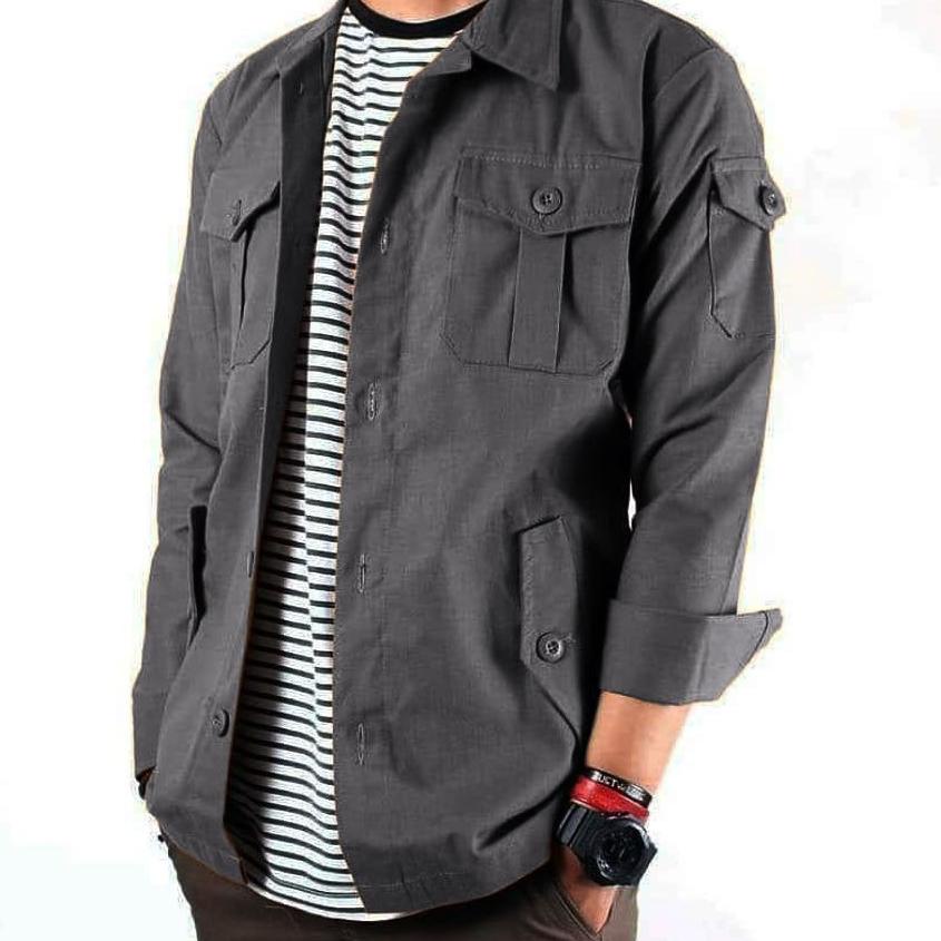 ♗ MVP - Button/SK2 Semi Parka - Jaket Semi Parka ❀