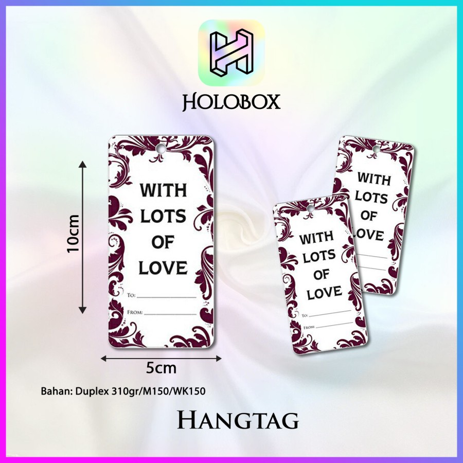 

Hangtag / Murah / Hiasan / Aksesoris/ Pckaging / Label / Kartu Ucapan / H103