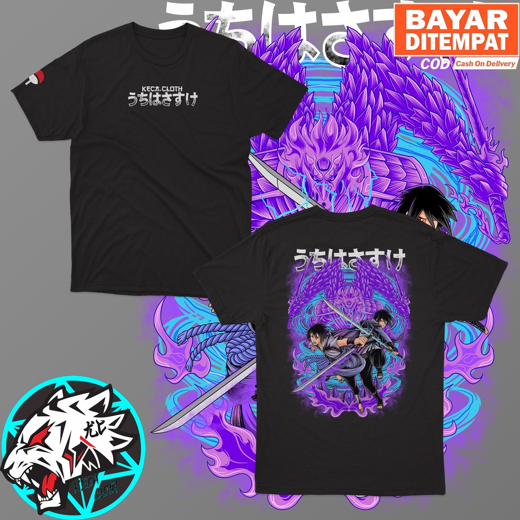 KAOS BAJU ANIME SASUKE UCHIHA PERFECT SUSANOO BIG SIZE JUMBO KAOS DISTRO COWOK CEWEK