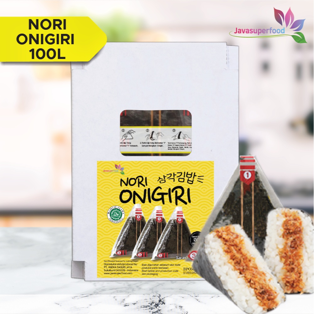 

NORI ONIGIRI Nori Wrapper Khusus Bungkus Nori Triangle / Sushi Nori (ISI 100 Lembar)
