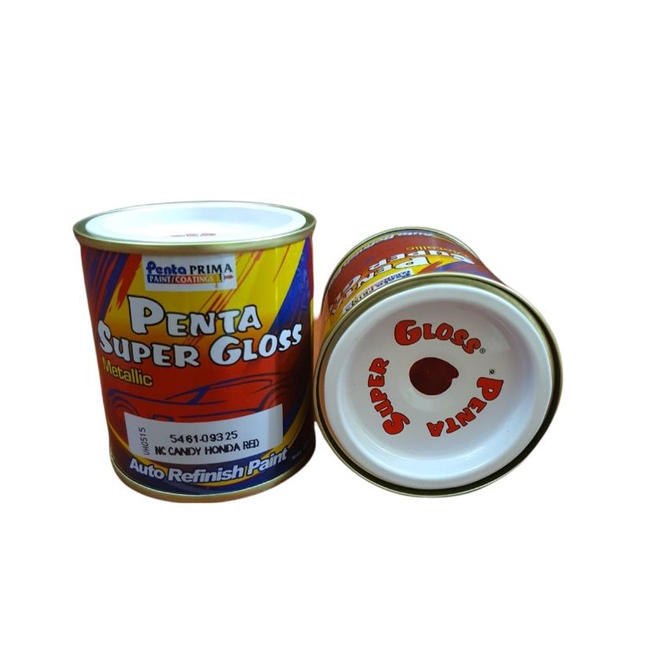 cat duco penta nc candy honda red metallic super gloss / merah honda  metallic 200gram