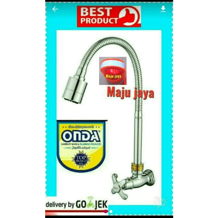 KRAN AIR DAPUR ANGSA ONDA V 689 FLEKSIBEL WASSER POMPA JET PUMP SANYO ORIGINAL