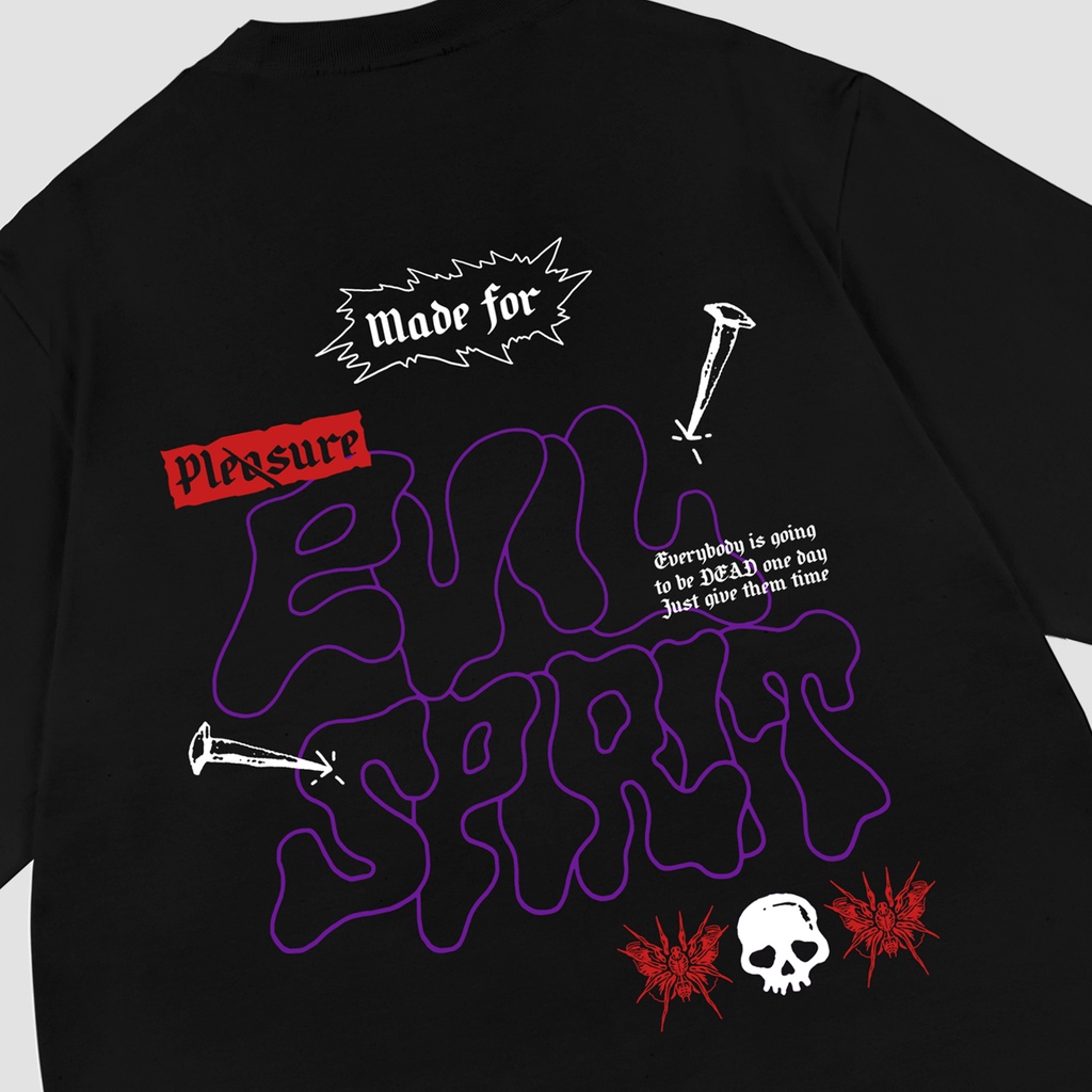 EVILSPIRIT KAOS OVERSIZE - IN THE MIND BLACK UNISEX