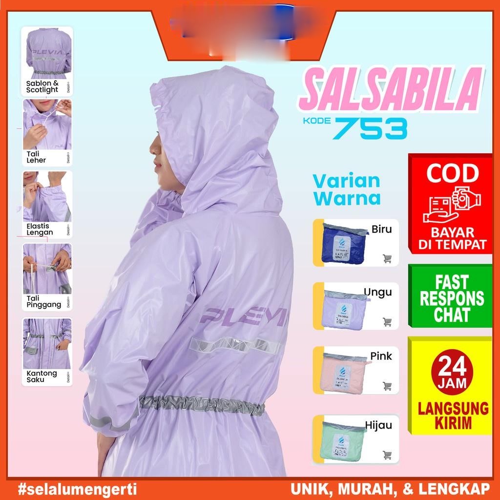 MCC AKSESORIS Jas Hujan Plevia Gamis Salsabila 753 / Jas Hujan Gamis 753 / Jas hujan rok - Plevia