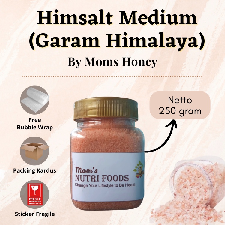 

Himsalt Asli Ukuran Medium By Moms Honey Mengandung antimikroba / Garam Himalaya