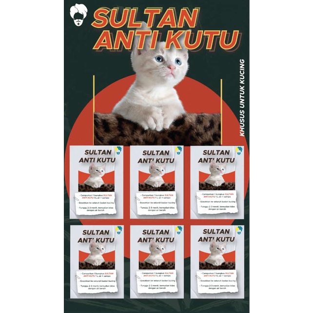 Obat Anti Kutu Kucing Sultan Mandi Kutu Kucing