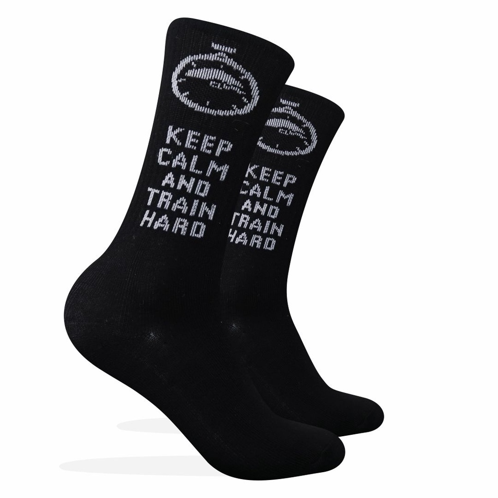 Kaos Kaki Motif Keep Calm And Train Hard ( C24 )