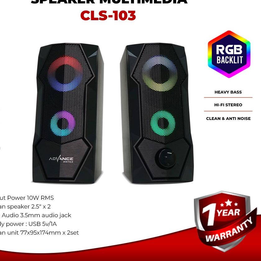 ➾ Gaming Speaker Advance CLS-103 RGB Gaming Speaker ➶