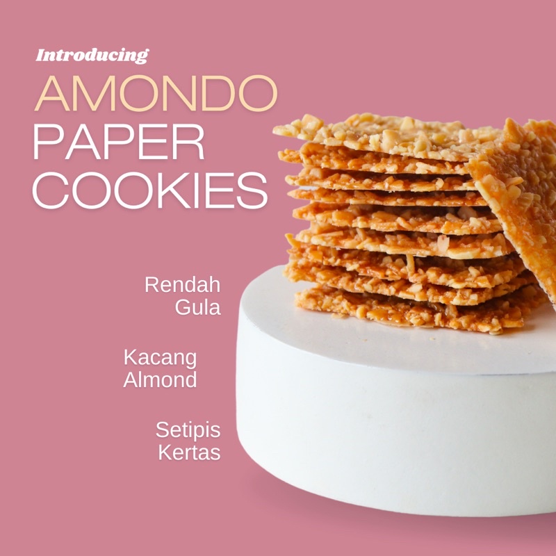 

Amondo paper / almond cookies / kue kering almond / snack jepang