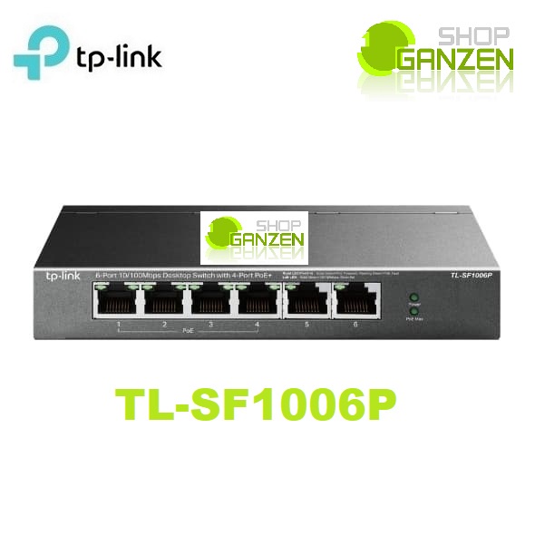 TP-LINK TPLINK TL-SF1006P 6-Port 10/100Mbps Desktop Switch