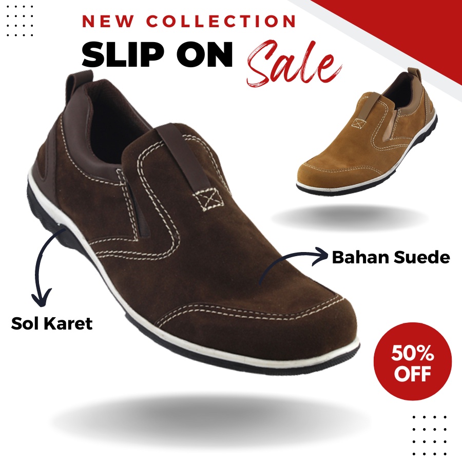 Sepatu Formal Pria Limited Edition Casual Slip On catenzo Sepatu Cowok Santai Kerja Pesta